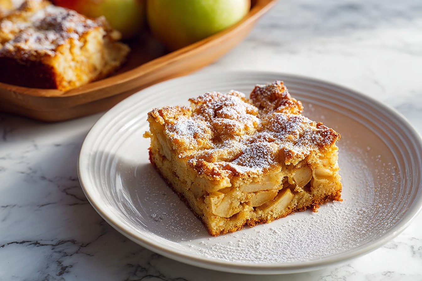A whole fresh banana cake, golden brown on top with a slightly crispy crust, shown uncut and whole, dusted lightly with powdered sugar, beautifully presented on a large white ceramic plate, captured from a 3/4 angle on a white marble kitchen countertop, surrounded by natural light streaming through nearby windows, styled to highlight the moist texture and rich banana flavor, evoking a warm, inviting homemade dessert perfect for sharing. REALISTIC STYLE IMAGE| TAGS: High-end food photography, clean composition, dramatic lighting, luxurious, elegant, mouth-watering, indulgent, gourmet | CAMERA: Nikon Z7 | FOCAL LENGTH: 50mm | SHOT TYPE: Close-up | COMPOSITION: 3/4 angle | LIGHTING: Soft directional light | PRODUCTION: Food Stylist | TIME: Daytime I LOCATION TYPE: Kitchen near windows --stylize 150 --ar 3:2