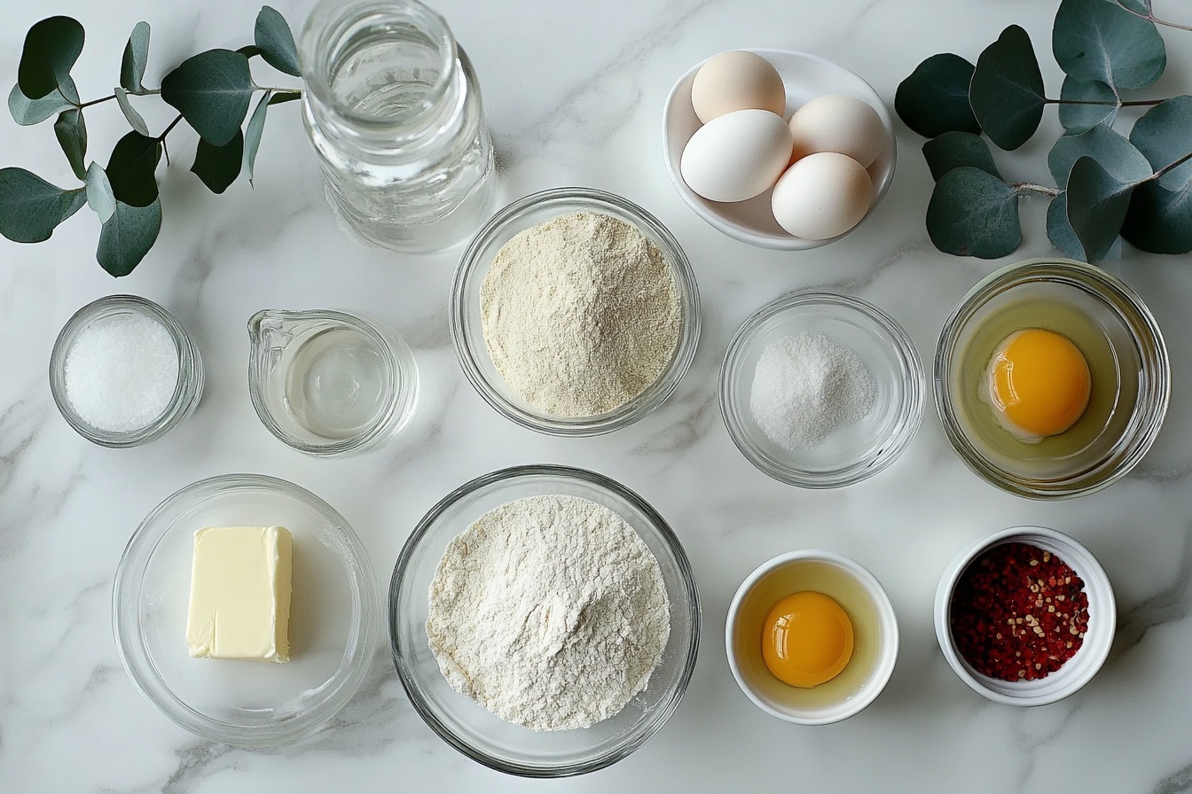 French Crullers Recipe 5 Single white plate holding one golden brown, flaky cruller doughnut with visible delicate layers and airy interior, dusted lightly with powdered sugar, close-up angled view highlighting the twisted spiral shape and crisp texture, set on a white marble surface with natural lighting, intimate styled serving photo taken with an iphone --ar 4:5 --v 7