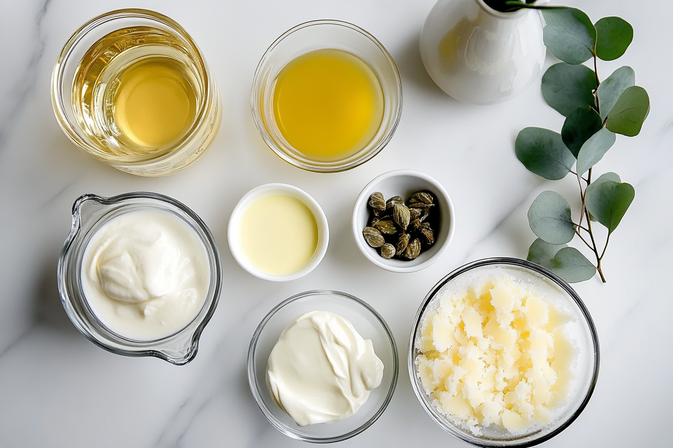 Lemon Caper Sauce Recipe 5 Single white plate showcasing a neatly arranged serving of three ravioli pieces drenched in a creamy white sauce, sprinkled generously with dark capers and a vibrant zest of lemon on top, the ravioli edges and delicate pasta texture visible beneath the sauce, a wedge of fresh lemon slices resting on the side, close-up angled shot revealing the smooth, rich sauce and tender pasta layers, set against a white marble background with natural lighting, styled as a refined, intimate food blog presentation photo taken with an iphone --ar 4:5 --v 7