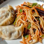 Chow Mein Noodles with Dumplings Recipe