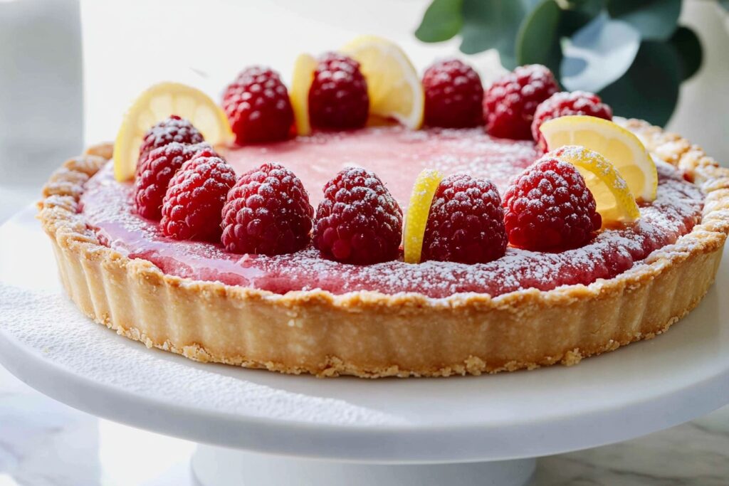 Home » Recipes » Desserts » No-Bake Lemon Raspberry Cheesecake Recipe