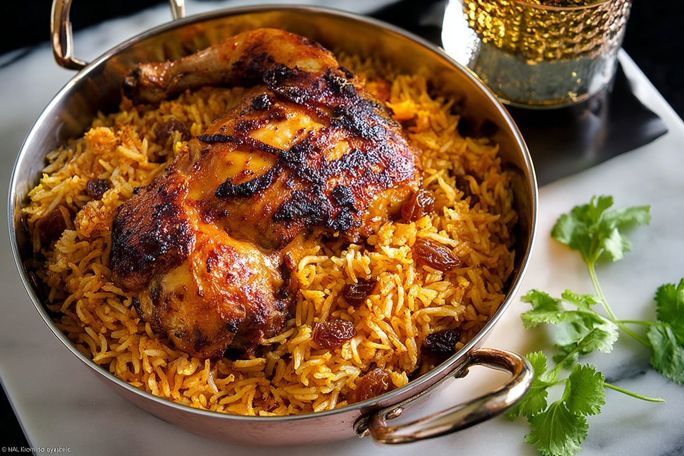 Chicken Kabsa | Arabian Chicken and Rice Recipe