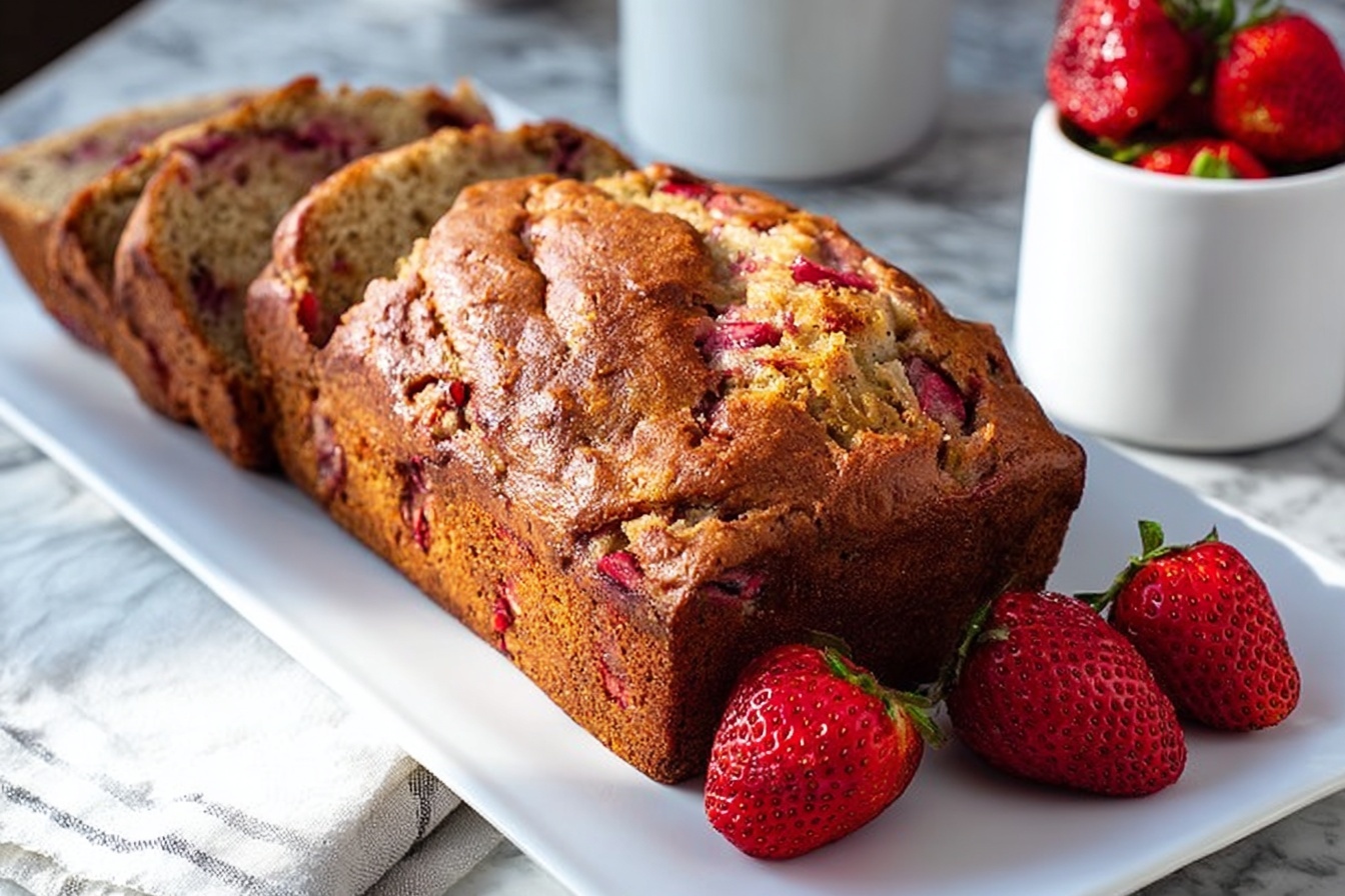 Strawberry Banana Bread Recipe