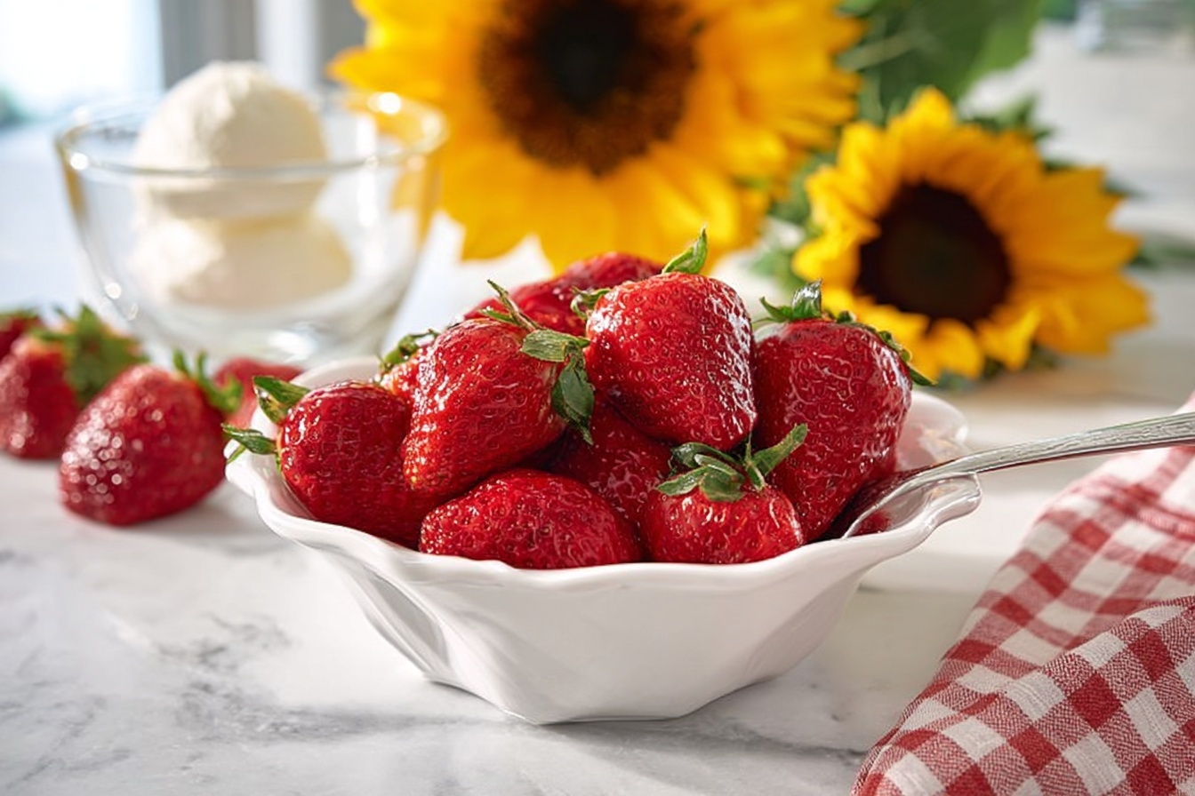 Roasted Strawberries with Maple Syrup and Orange Zest Recipe