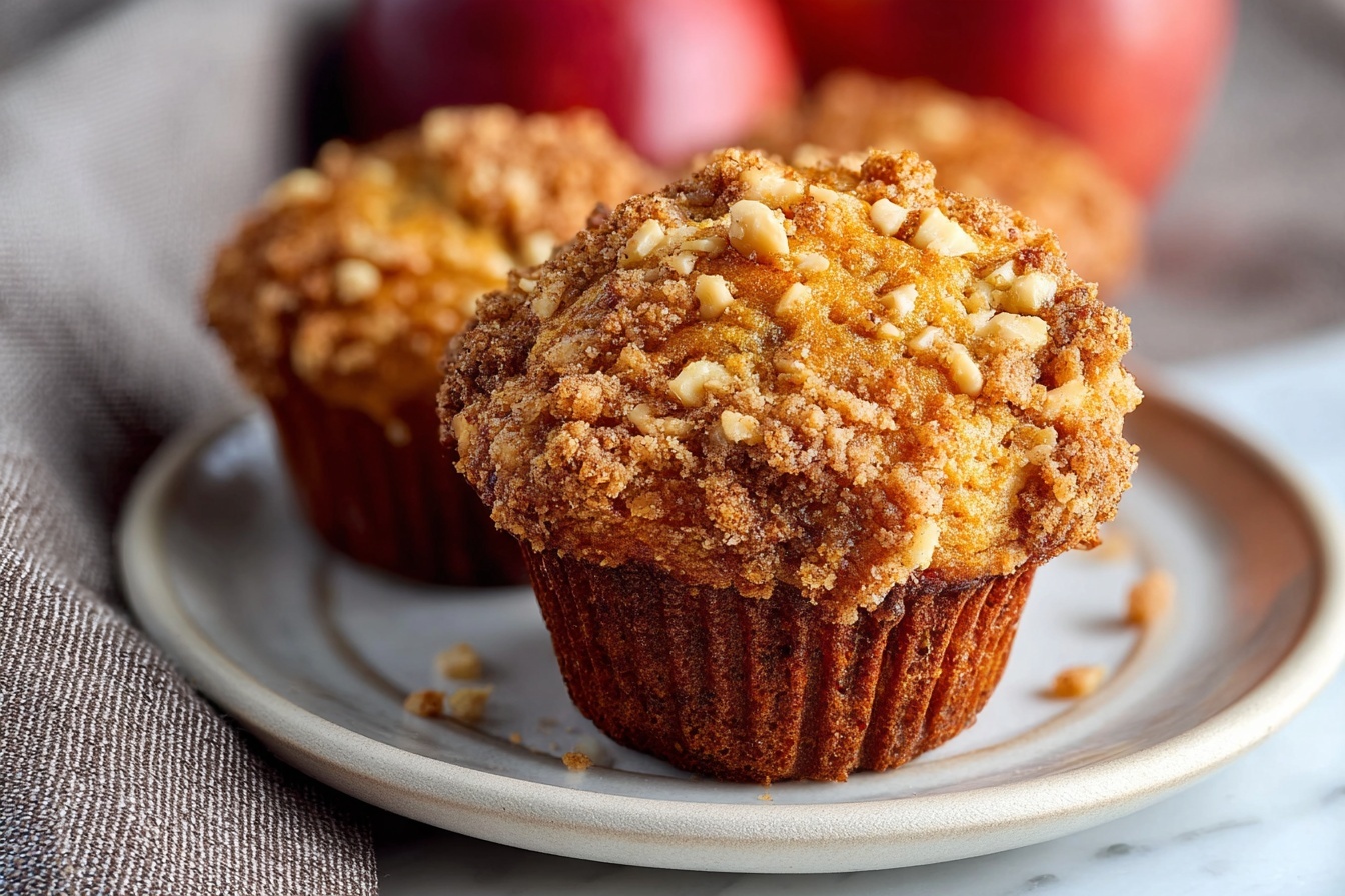 A large white oval ceramic serving tray neatly filled with a full batch of freshly baked muffins topped with a generous, crunchy, golden-brown nut streusel, showcasing their textured tops and evenly baked golden crusts, arranged elegantly to highlight their uniformity and richness. The muffins rest on a pristine white marble countertop bathed in natural soft directional daylight coming from nearby windows, capturing the inviting, warm, and indulgent nature of the complete assortment. The setting is styled simply yet luxuriously with a clean, gourmet food photographer's touch evoking a cozy, high-end kitchen atmosphere. REALISTIC STYLE IMAGE| TAGS: High-end food photography, clean composition, dramatic lighting, luxurious, elegant, mouth-watering, indulgent, gourmet | CAMERA: Nikon Z7 | FOCAL LENGTH: 50mm | SHOT TYPE: Close-up | COMPOSITION: 3/4 angle | LIGHTING: Soft directional light | PRODUCTION: Food Stylist | TIME: Daytime I LOCATION TYPE: Kitchen near windows --stylize 150 --ar 3:2