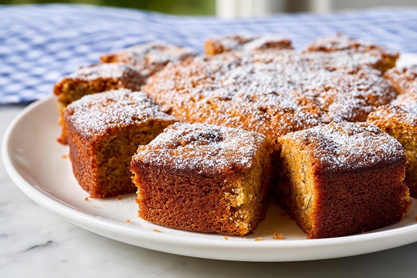 Olive Oil Applesauce Snack Cake Recipe