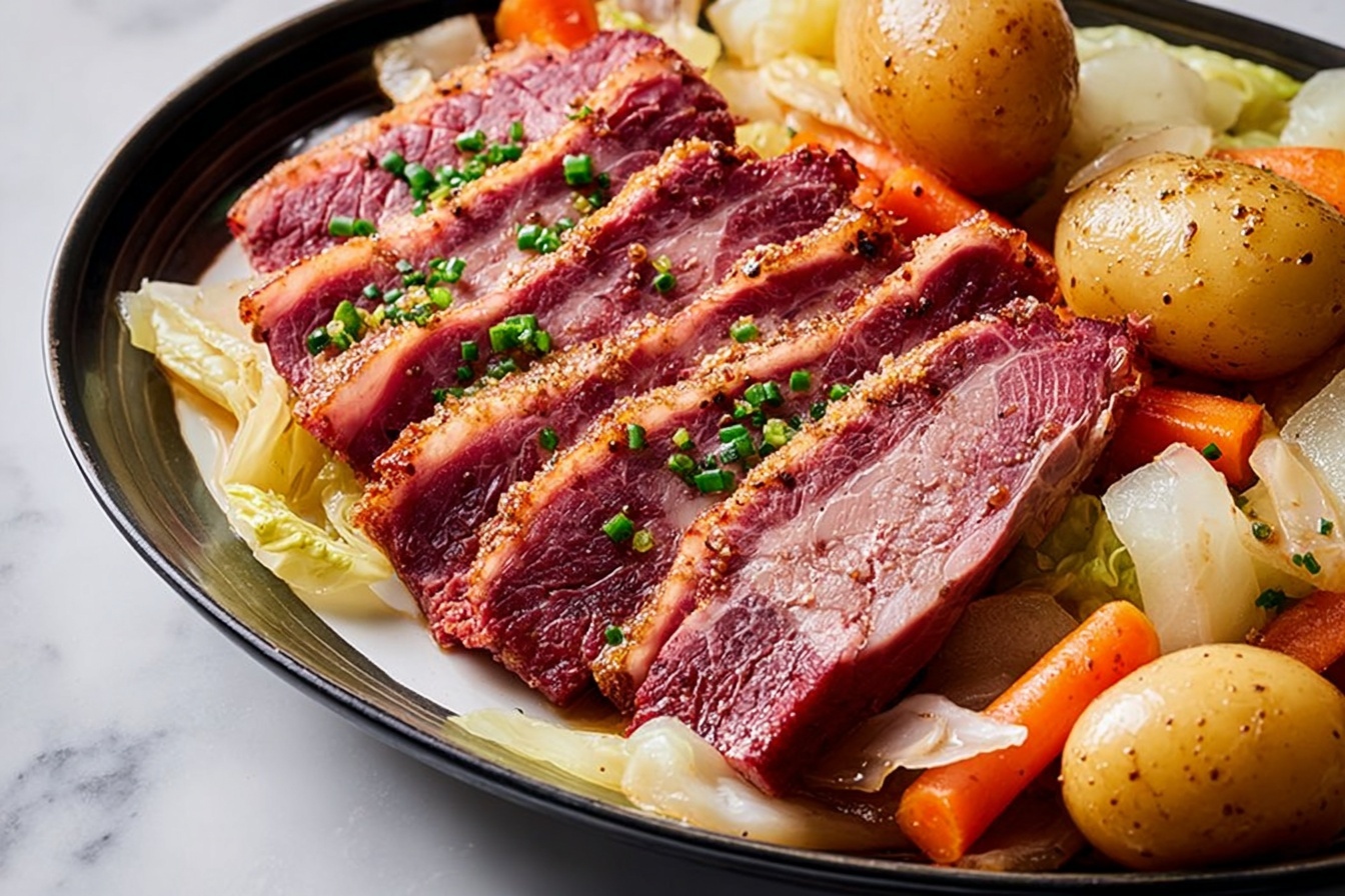 Slow-Cooker Corned Beef and Cabbage Recipe