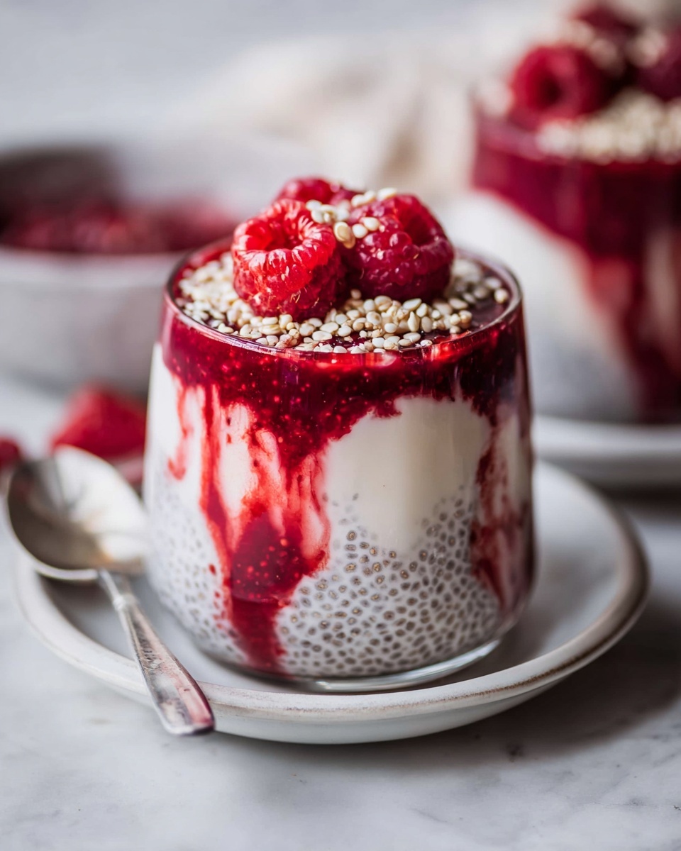 Raspberry Coconut Chia Pudding Recipe