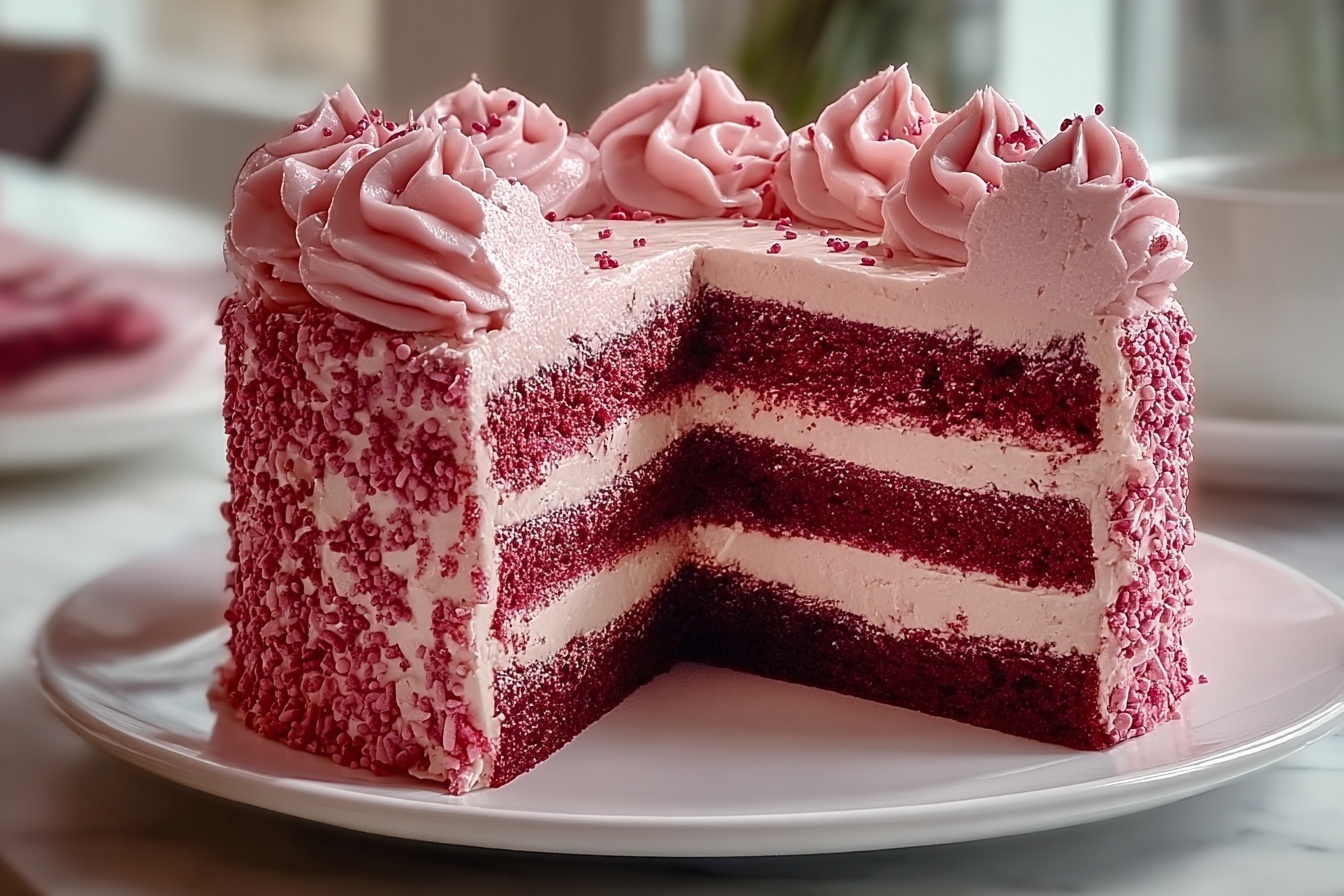 Irresistibly Moist Pink Velvet Cake for Mother’s Day Joy Recipe