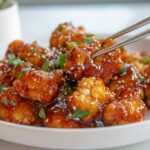 Korean Baked Cauliflower with Sweet & Spicy Sticky Sauce Recipe