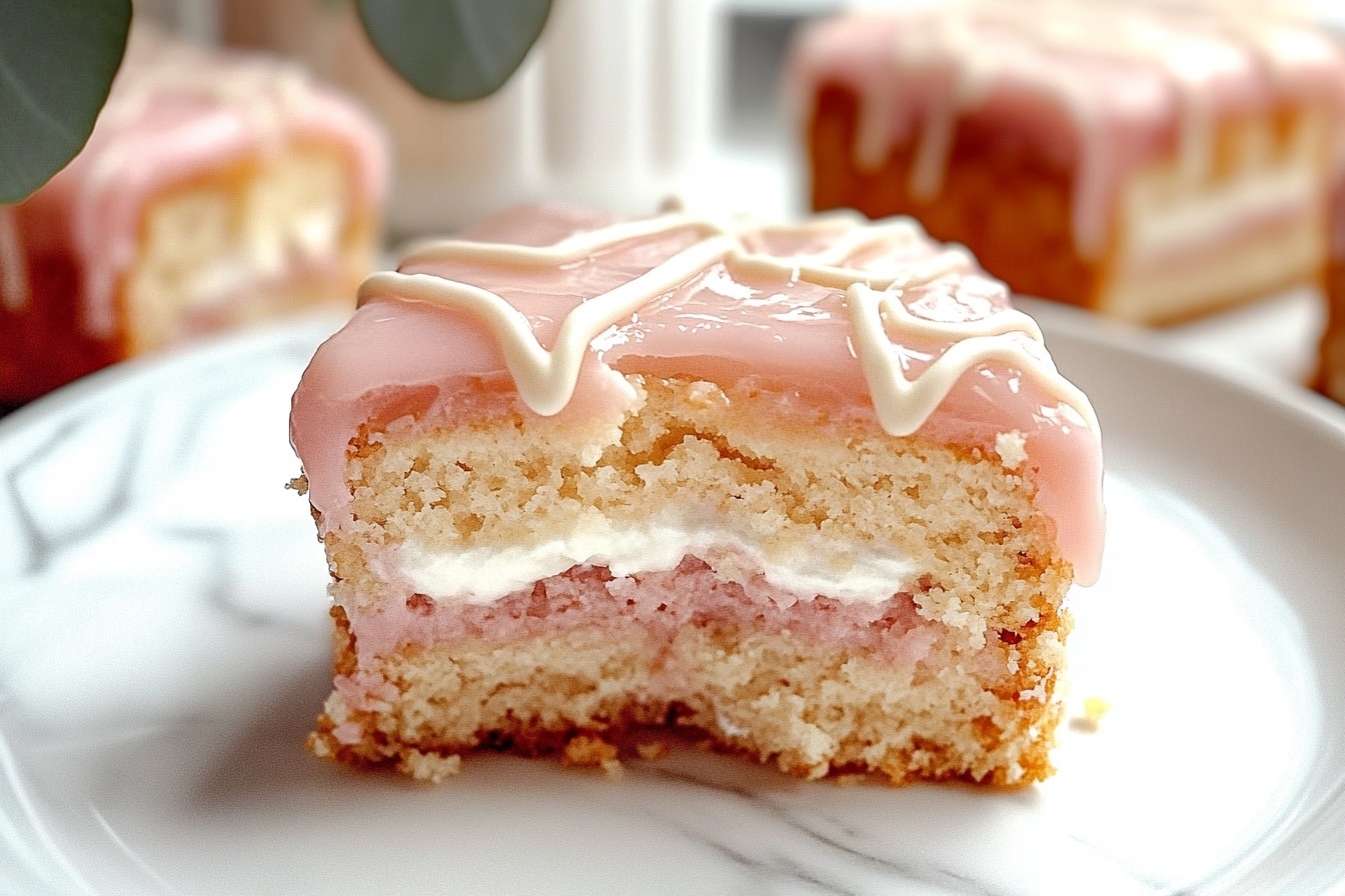 A large white baking tray filled with multiple heart-shaped marshmallow treats, each fully coated in smooth, pastel pink glaze and elegantly drizzled with delicate white icing in swirling patterns, arranged neatly on a rose gold cooling rack, surrounded by scattered pink sprinkles, photographed from a 3/4 angle on a white marble surface with natural soft directional daylight streaming in, styled for a luxurious, indulgent gourmet food presentation, capturing the glossy texture and intricate decoration of the complete batch in a high-end food photography setting. REALISTIC STYLE IMAGE| TAGS: High-end food photography, clean composition, dramatic lighting, luxurious, elegant, mouth-watering, indulgent, gourmet | CAMERA: Nikon Z7 | FOCAL LENGTH: 50mm | SHOT TYPE: Close-up | COMPOSITION: 3/4 angle | LIGHTING: Soft directional light | PRODUCTION: Food Stylist | TIME: Daytime I LOCATION TYPE: Kitchen near windows --stylize 150 --ar 3:2