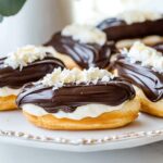 Easy Banana Cream Pie Eclairs with Chocolate Ganache