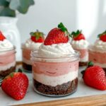 Chocolate Covered Strawberry Cheesecake Jars with Cottage Cheese Recipe