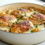 Chicken and Potatoes with Dijon Cream Sauce Recipe