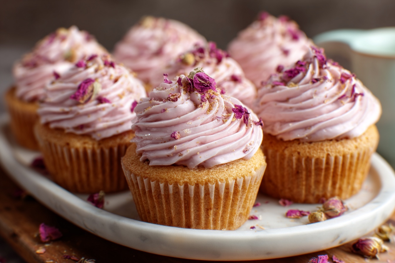Magical Rosewater Cupcakes Recipe