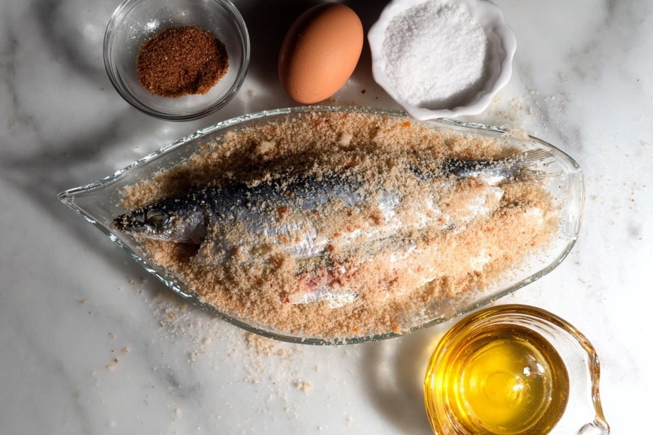 Tunisian Spiced Fried Sardines Recipe 4 Tunisian Spiced Fried Sardines Recipe - Recipe Image