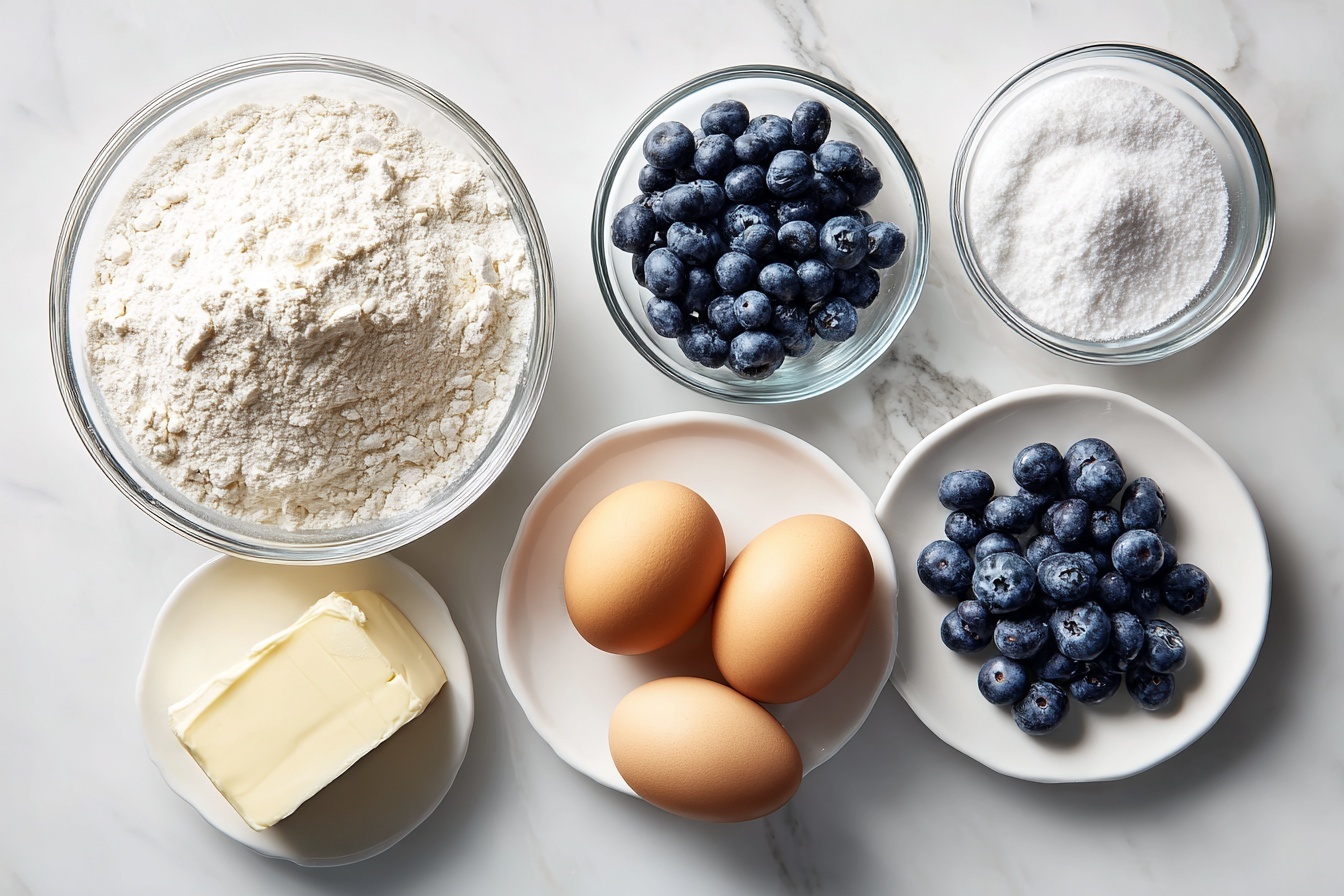 Single white plate with one golden-brown blueberry muffin displayed upright, cross-section visible to reveal moist, fluffy interior studded with juicy blueberries, slightly crumbly texture with a light crisp top, shot from a 3/4 angle to emphasize layers and juicy fruit pockets, natural soft lighting enhancing the warm tones, placed on a white marble surface, styled like a gourmet food blog close-up serving photo. REALISTIC STYLE IMAGE| TAGS: High-end food photography, clean composition, dramatic lighting, luxurious, elegant, mouth-watering, indulgent, gourmet | CAMERA: Nikon Z7 | FOCAL LENGTH: 50mm | SHOT TYPE: Close-up | COMPOSITION: 3/4 angle | LIGHTING: Soft directional light | PRODUCTION: Food Stylist | TIME: Daytime I LOCATION TYPE: Kitchen near windows --stylize 150 --ar 3:2