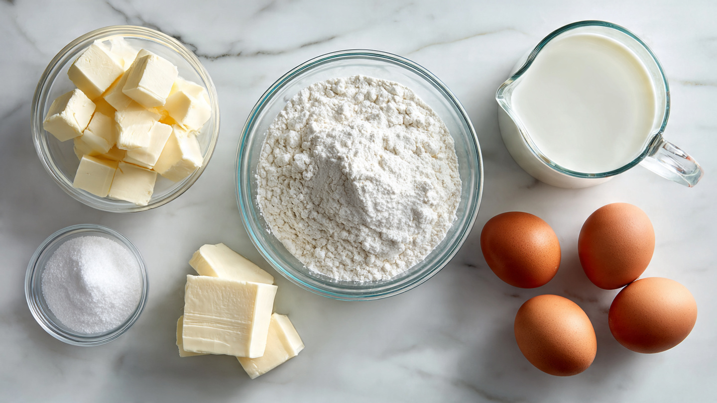 Easy Mini Dutch Baby Pancakes Recipe 5 Single white plate featuring one freshly baked pastel de nata tart, showcasing the golden, flaky pastry shell cradling the creamy, slightly caramelized custard filling with subtle cracks and a glossy finish, sprinkled lightly with powdered sugar, close-up 3/4 angle revealing the delicate layered crust texture and smooth custard interior, set on a white marble surface under soft natural light, styled elegantly like an indulgent gourmet treat, steam gently rising, evoking a mouth-watering bakery moment. REALISTIC STYLE IMAGE| TAGS: High-end food photography, clean composition, dramatic lighting, luxurious, elegant, mouth-watering, indulgent, gourmet | CAMERA: Nikon Z7 | FOCAL LENGTH: 50mm | SHOT TYPE: Close-up | COMPOSITION: 3/4 angle | LIGHTING: Soft directional light | PRODUCTION: Food Stylist | TIME: Daytime I LOCATION TYPE: Kitchen near windows --stylize 150 --ar 3:2