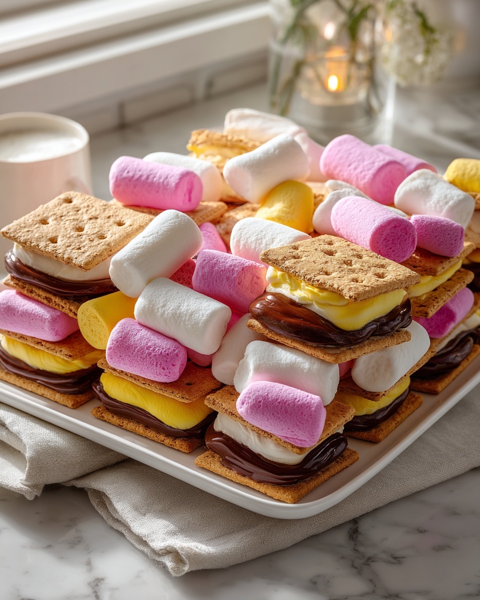 Baked S’mores with Peeps Marshmallows Recipe