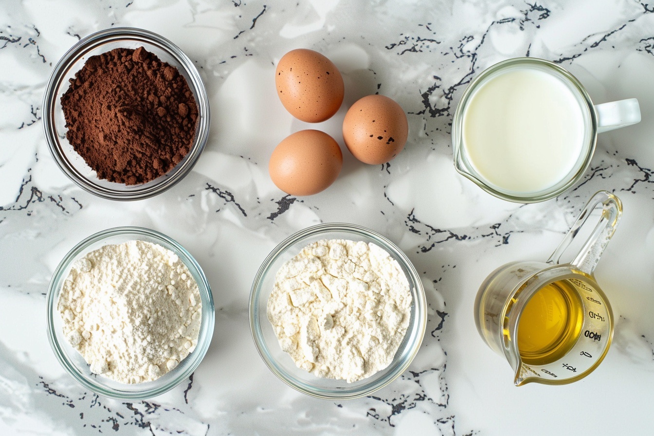 Single white plate with one chocolate cupcake sliced in half, revealing moist dark chocolate cake layers and a thick swirl of smooth creamy frosting, topped with a glossy chocolate ganache center and dusted with fine cocoa powder, close-up 3/4 angle highlighting the rich, airy texture and the contrast between the fluffy frosting and dense cake, natural soft directional light illuminating the delicate details, white marble background, styled for a gourmet food blog presentation, intimate and luxurious daytime kitchen setting --stylize 150 --ar 4:5 REALISTIC STYLE IMAGE | TAGS: High-end food photography, clean composition, dramatic lighting, luxurious, elegant, mouth-watering, indulgent, gourmet | CAMERA: Nikon Z7 | FOCAL LENGTH: 50mm | SHOT TYPE: Close-up | COMPOSITION: 3/4 angle | LIGHTING: Soft directional light | PRODUCTION: Food Stylist | TIME: Daytime | LOCATION TYPE: Kitchen near windows