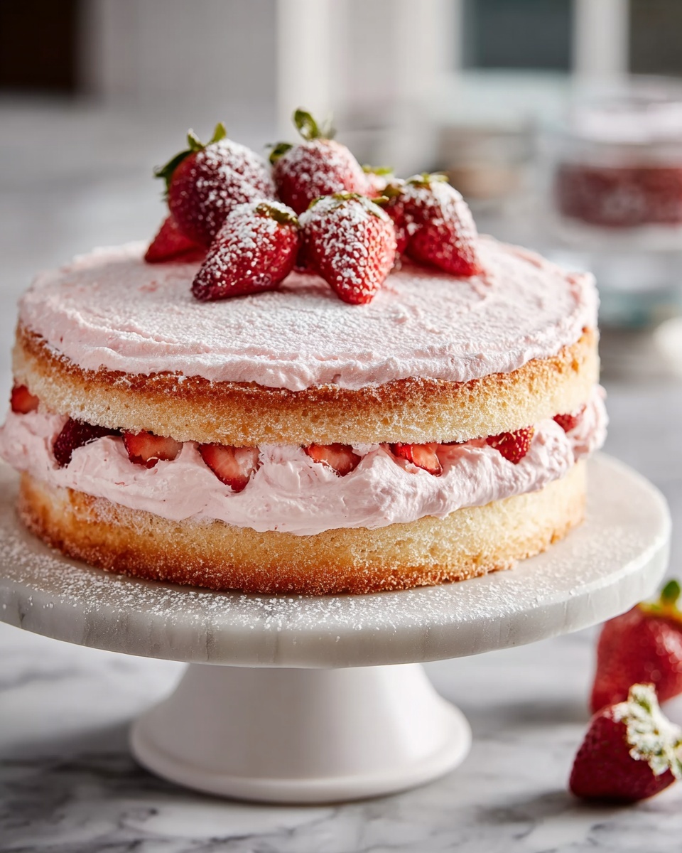 Heavenly Strawberry Cake Recipe