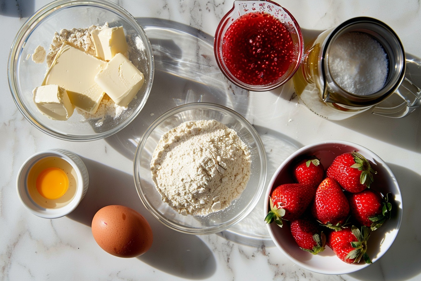 Single white plate with a close-up of one slice of pink layered strawberry cake, showing the soft, moist texture of the cake layers separated by smooth, light pink strawberry frosting. Delicate swirls of strawberry buttercream decorate the side and base of the slice, with fresh halved strawberries nestled against the frosting, revealing juicy seeds and vibrant red color. The slice is angled to emphasize the fluffy layers and creamy filling, placed on a white marble surface with natural daylight highlighting the detailed textures and subtle shadows, styled like a gourmet food blog shot. REALISTIC STYLE IMAGE| TAGS: High-end food photography, clean composition, dramatic lighting, luxurious, elegant, mouth-watering, indulgent, gourmet | CAMERA: Nikon Z7 | FOCAL LENGTH: 50mm | SHOT TYPE: Close-up | COMPOSITION: 3/4 angle | LIGHTING: Soft directional light | PRODUCTION: Food Stylist | TIME: Daytime I LOCATION TYPE: Kitchen near windows --stylize 150  --ar 4:5