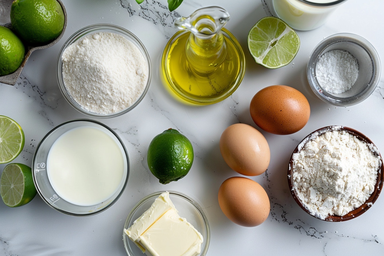 Single white plate with one slice of moist key lime cake featuring three visible layers of tender yellow cake and creamy key lime frosting between each layer, topped with two delicate swirls of smooth frosting and garnished with thin, fresh lime slices and fine lime zest, close-up 3/4 angle showcasing the fluffy crumb texture and zesty interior, placed on a white marble background with soft directional natural light casting gentle shadows, styled elegantly as a gourmet dessert ready to enjoy, REALISTIC STYLE IMAGE| TAGS: High-end food photography, clean composition, dramatic lighting, luxurious, elegant, mouth-watering, indulgent, gourmet | CAMERA: Nikon Z7 | FOCAL LENGTH: 50mm | SHOT TYPE: Close-up | COMPOSITION: 3/4 angle | LIGHTING: Soft directional light | PRODUCTION: Food Stylist | TIME: Daytime I LOCATION TYPE: Kitchen near windows --stylize 150  --ar 4:5