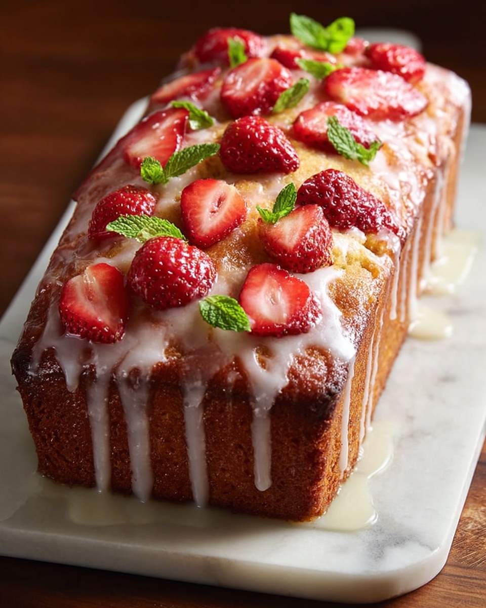 Glazed Strawberry Bread Recipe