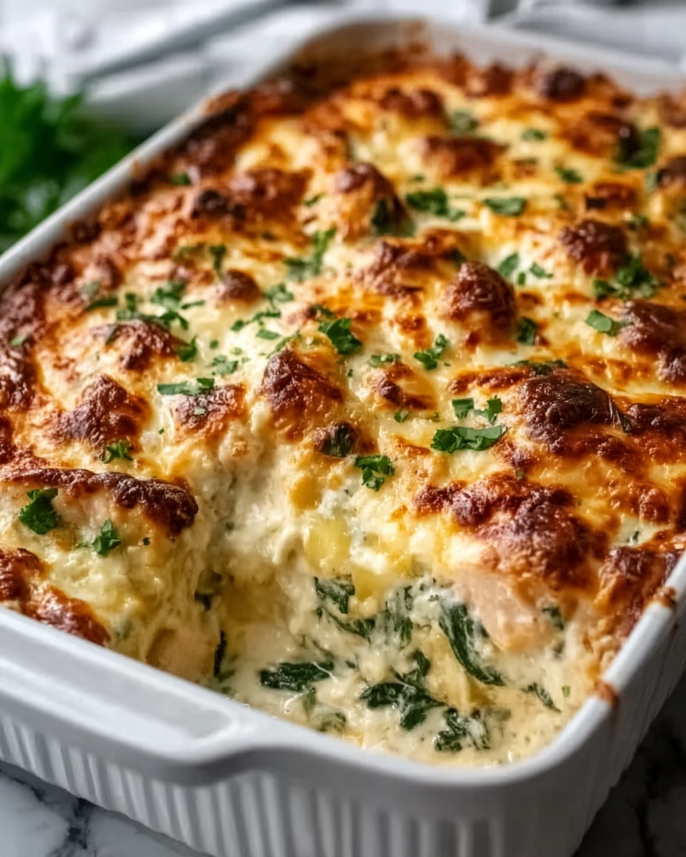 Creamy Chicken and Spinach Casserole Recipe