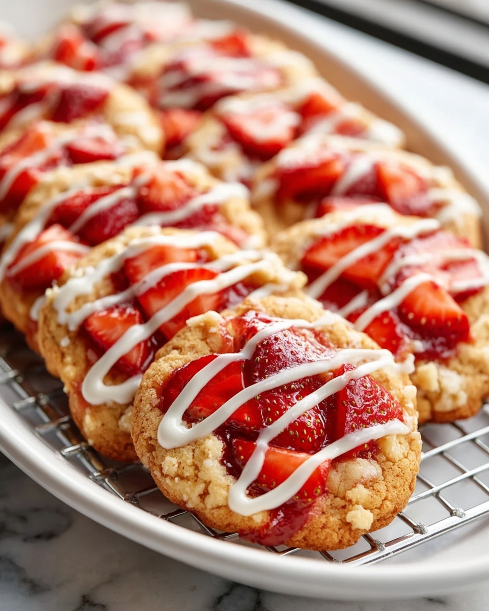 Homemade Strawberry Shortcake Butter Cookies Recipe