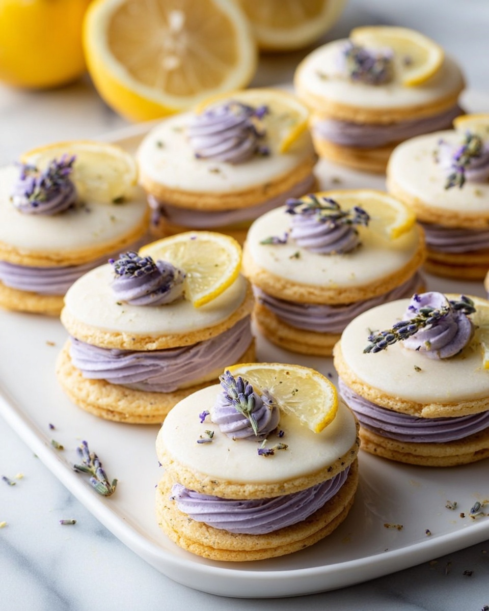 Lemon Lavender Sandwich Cookies Recipe