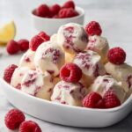 Lemon Raspberry Frozen Yogurt Bites Recipe