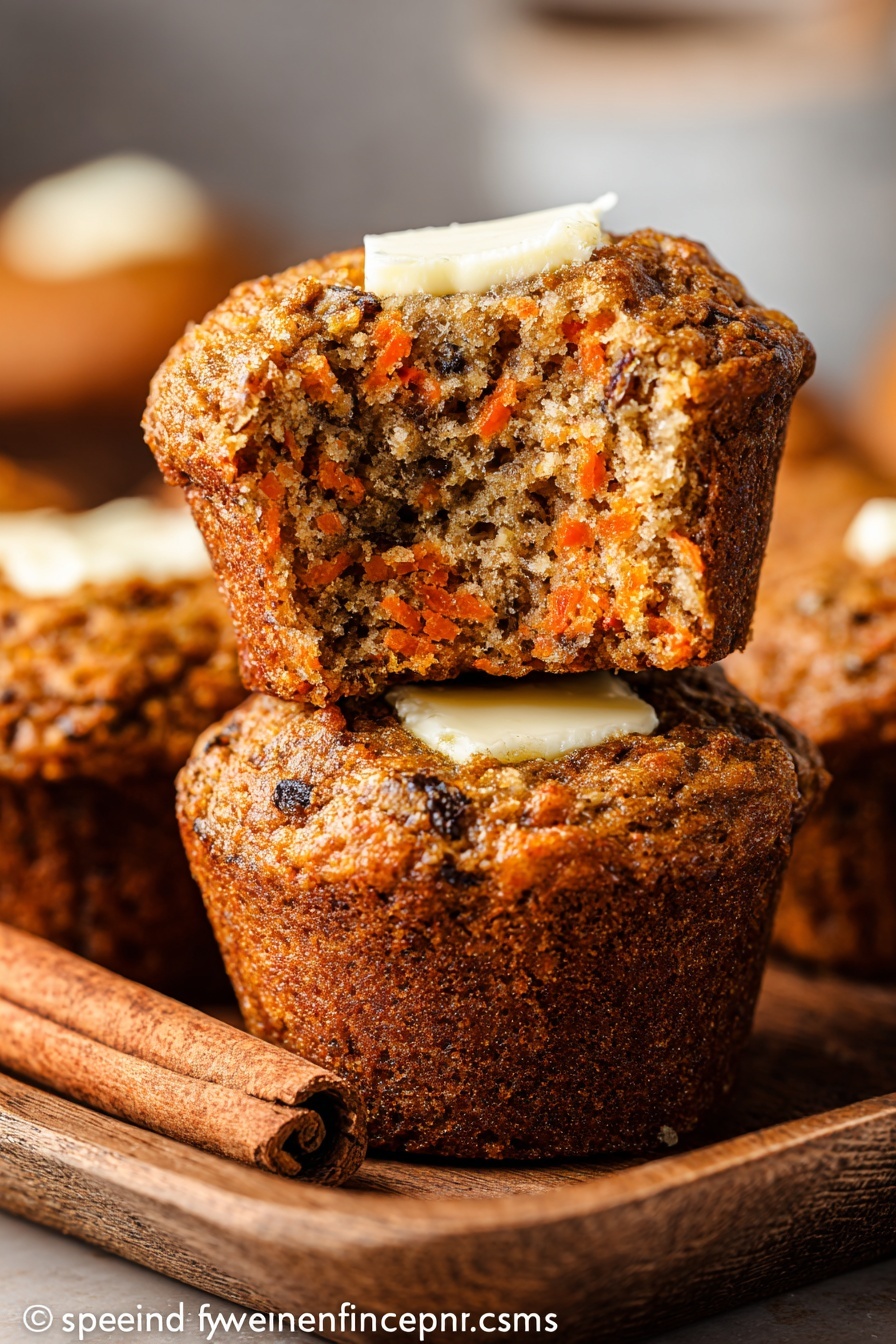 Soft Moist Carrot Muffins Recipe - Recipe Image