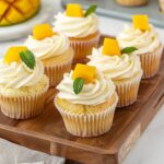 Mango Cupcakes with Swiss Meringue Buttercream and Mango Curd Recipe