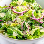 5-Minute Lemon Parmesan Lettuce Salad Recipe