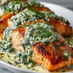 Deliciously Irresistible Stuffed Salmon with Cream Cheese & Spinach Recipe