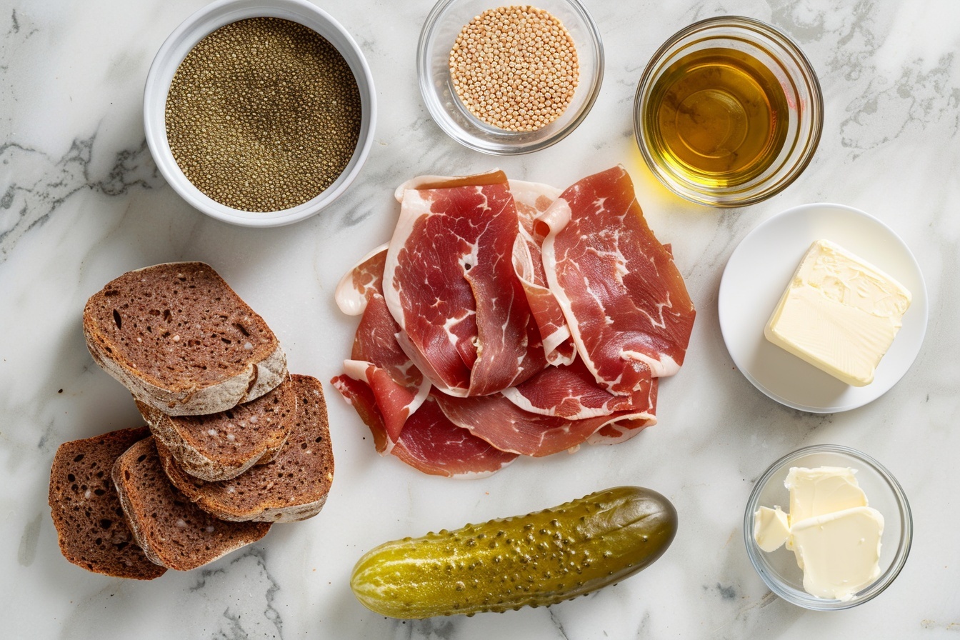 Pastrami on Rye Sandwich Recipe - Recipe Image