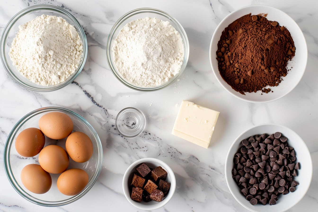 A full square baking pan filled with rich, moist chocolate brownies topped evenly with a smooth, creamy layer of white frosting dusted lightly with cocoa powder, showcasing the entire uncut dessert with a glossy and inviting texture, captured from a 3/4 angle on a pristine white marble countertop in natural daylight, styled for a gourmet food magazine shoot. REALISTIC STYLE IMAGE| TAGS: High-end food photography, clean composition, dramatic lighting, luxurious, elegant, mouth-watering, indulgent, gourmet | CAMERA: Nikon Z7 | FOCAL LENGTH: 50mm | SHOT TYPE: Close-up | COMPOSITION: 3/4 angle | LIGHTING: Soft directional light | PRODUCTION: Food Stylist | TIME: Daytime I LOCATION TYPE: Kitchen near windows --stylize 150 --ar 4:5