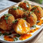 Fried Burrata with Spicy Sriracha Honey Sauce Recipe