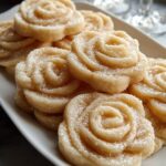 Vanilla Rose Shortbread Cookies Recipe