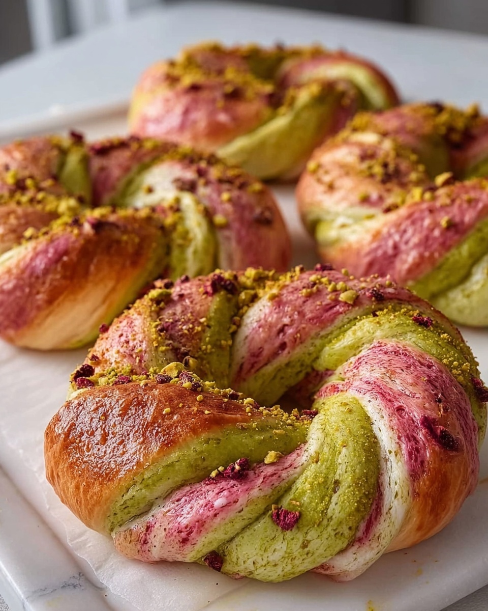 Raspberry and Pistachio Sourdough Bagels Recipe
