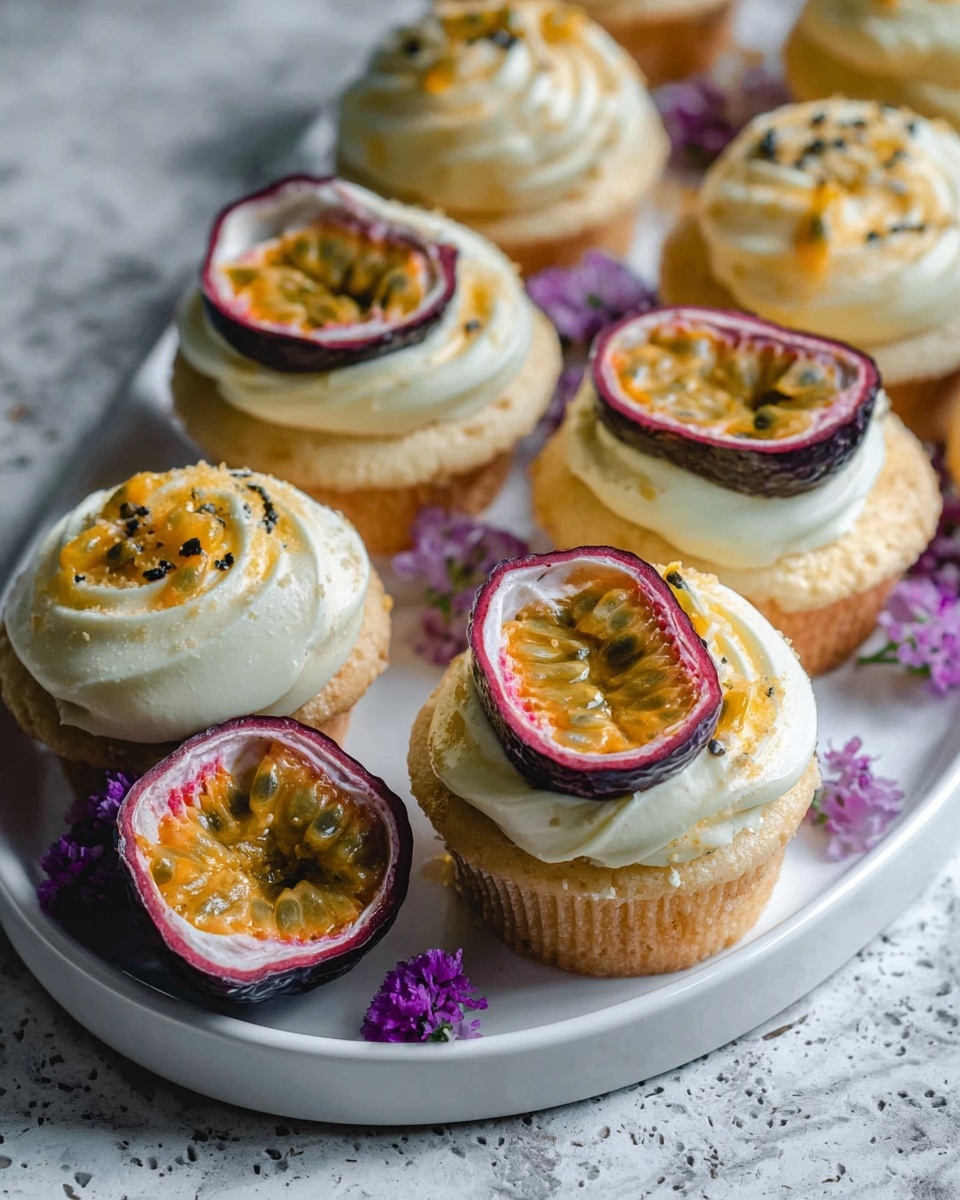 Passionfruit Cupcakes with Passionfruit Buttercream and Filling Recipe