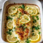 Tasty Baked Cod in Coconut Lemon Cream Sauce Recipe