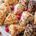 Chocolate and Fruit Scones with Flaky Layers Recipe