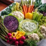Spring Crudités Basket with Fresh Vegetable Dips Recipe