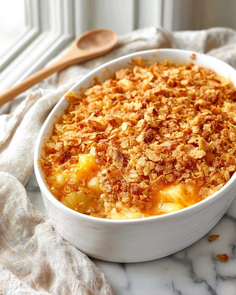 Old-Fashioned Pineapple Casserole Recipe