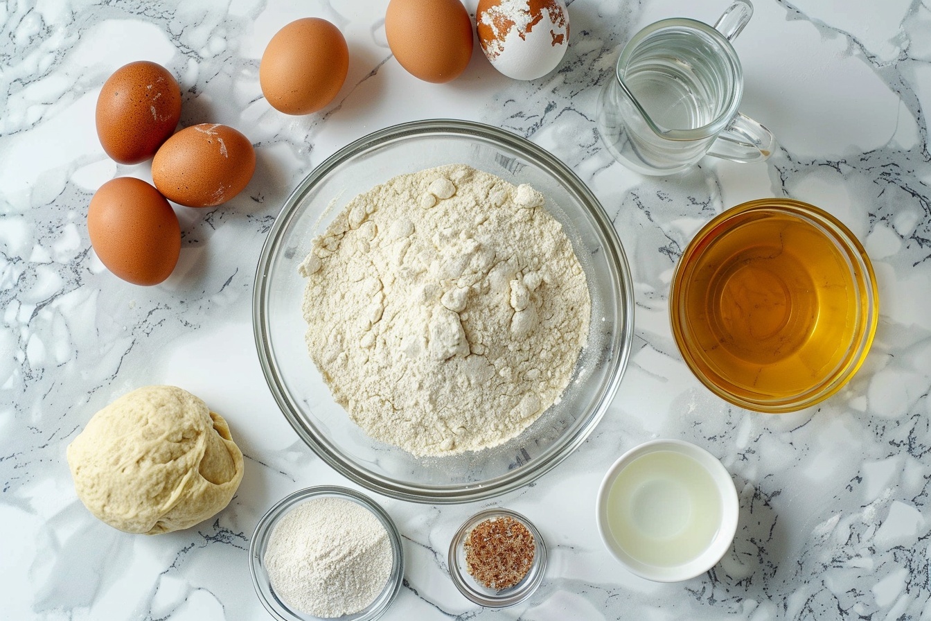 A single white plate holding a generous, thick slice of freshly baked ciabatta bread, its airy, open crumb structure with large, irregular holes clearly visible, crust golden-brown with a light dusting of flour, texture highlighted by soft directional natural light. The slice is angled to reveal the contrast between the crisp crust and the tender, moist interior, set on a white marble surface for a clean, elegant background. The presentation emphasizes the rustic artisanal quality of the bread, inviting the viewer to appreciate the soft, chewy crumb and crunchy crust. REALISTIC STYLE IMAGE| TAGS: High-end food photography, clean composition, dramatic lighting, luxurious, elegant, mouth-watering, indulgent, gourmet | CAMERA: Nikon Z7 | FOCAL LENGTH: 50mm | SHOT TYPE: Close-up | COMPOSITION: 3/4 angle | LIGHTING: Soft directional light | PRODUCTION: Food Stylist | TIME: Daytime I LOCATION TYPE: Kitchen near windows --stylize 150  --ar 4:5