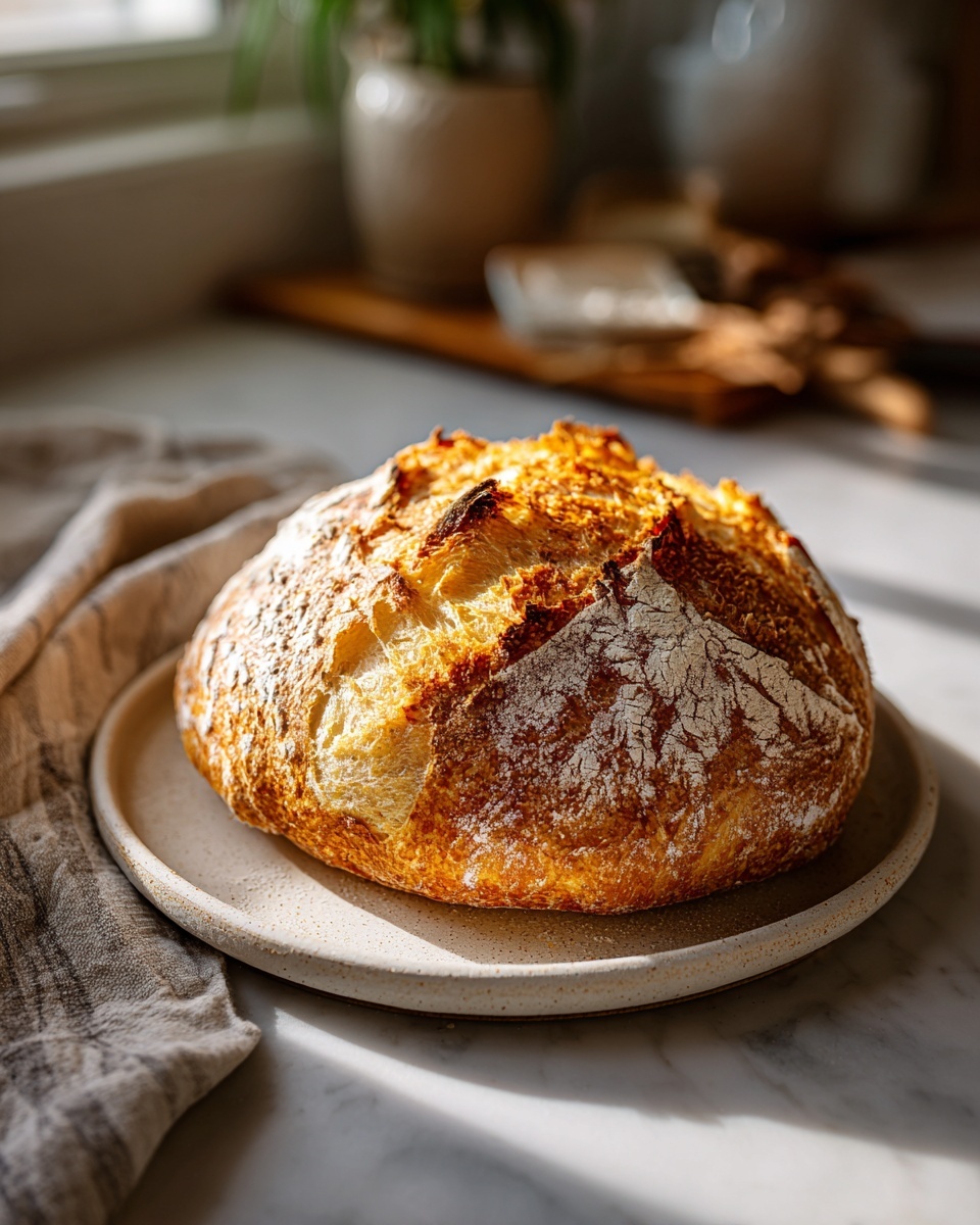 4 Ingredient Easy Artisan Bread Recipe