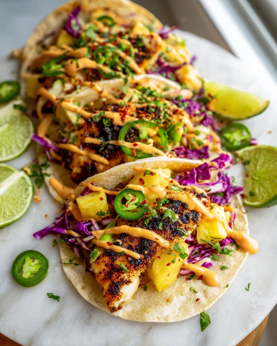 Salmon Tacos with Pineapple Avocado Salsa Recipe