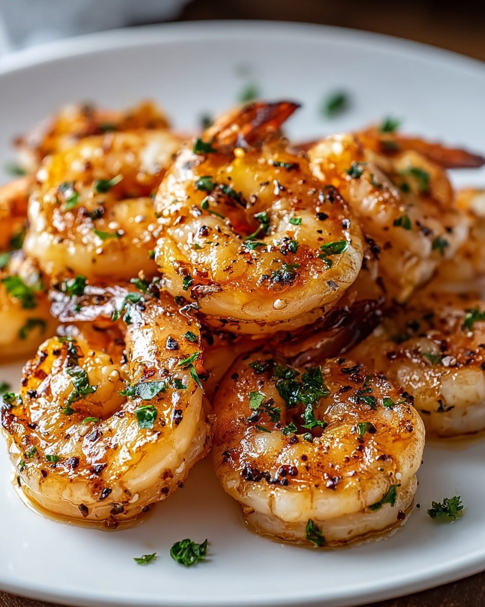 Large white rectangular serving platter heaped with perfectly cooked, golden-brown sautéed shrimp seasoned with fresh herbs and spices, each shrimp glistening with a light, flavorful coating and speckled with finely chopped parsley, photographed from a 3/4 angle capturing the entire dish on a white marble kitchen countertop with natural soft directional daylight highlighting the textures and colors, styled like a high-end food magazine hero shot. REALISTIC STYLE IMAGE| TAGS: High-end food photography, clean composition, dramatic lighting, luxurious, elegant, mouth-watering, indulgent, gourmet | CAMERA: Nikon Z7 | FOCAL LENGTH: 50mm | SHOT TYPE: Close-up | COMPOSITION: 3/4 angle | LIGHTING: Soft directional light | PRODUCTION: Food Stylist | TIME: Daytime I LOCATION TYPE: Kitchen near windows --stylize 150 --ar 4:5